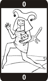 Авторская колода карт Таро. Аркан "Дурак/Шут"