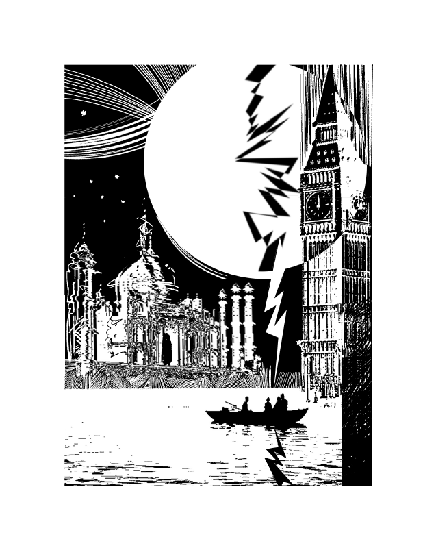 "Внезапный полдень" Дж.Г. Баллард, иллюстрации к рассказам, 2016 г.