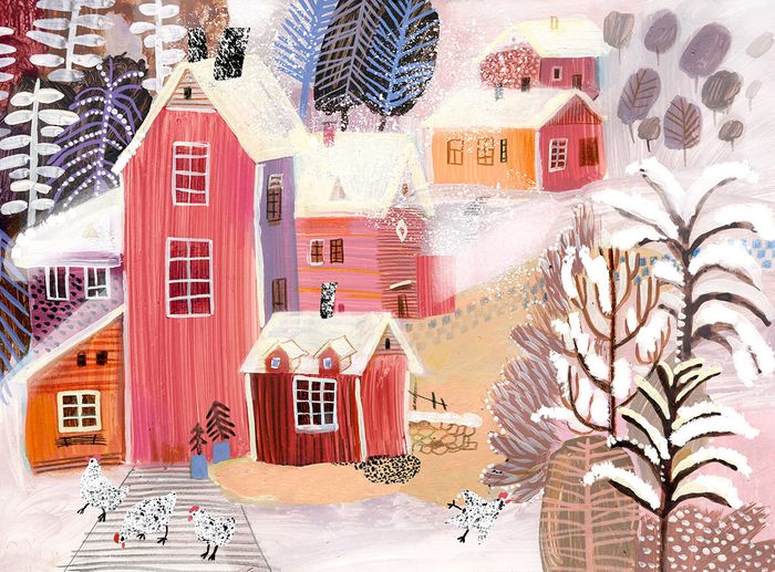 в деревне Мармеладной!