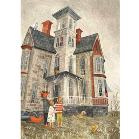 Иллюстрация для детской книги-квеста «Рыжий Фокс», издательство «Абраказябра»