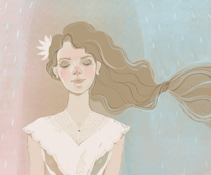 Ветер в волосах.