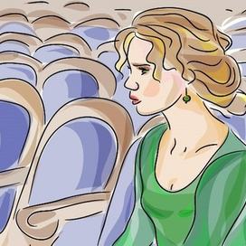 Девушка в театре