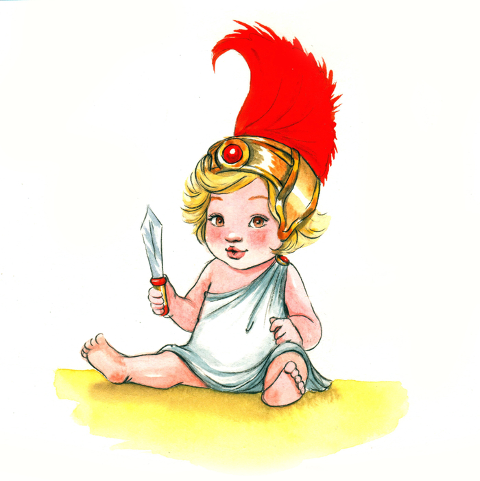 Маленький Сео (Одиссей). Иллюстрация для книги М.иЮ.Беловых "Если пришла беда"