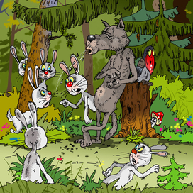 Сказка " Привередливый заяц"