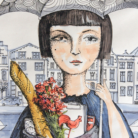 Дождь в Амстердаме