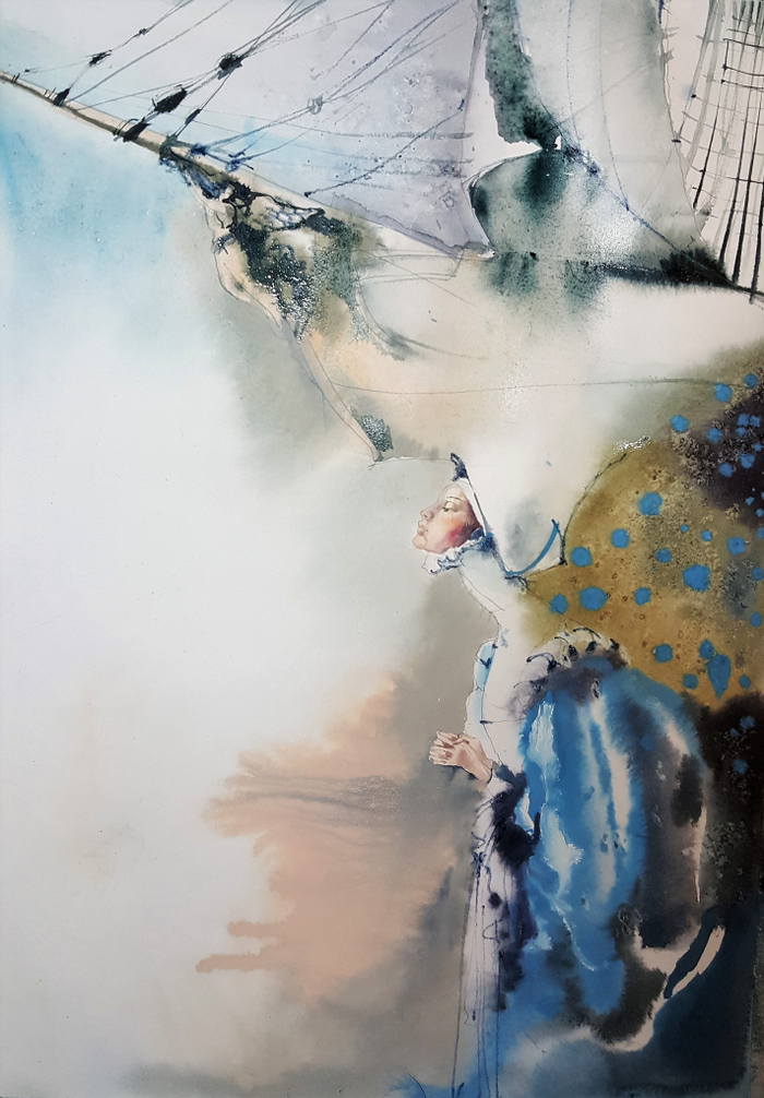 Женщины с кораблями на головах лист 3