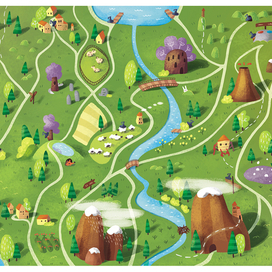 Карта для детского квеста