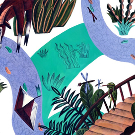 Иллюстрация к стихотворению Л.Квитко "Дудочка"