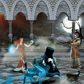 Сага о ведьме, драконе и темном властелине.