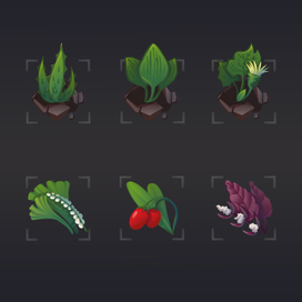 Иконки "Лечебные травы"