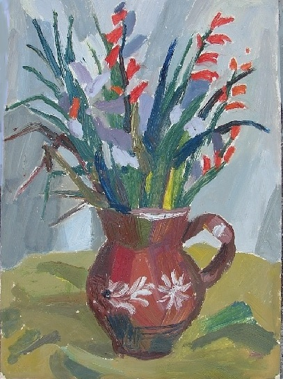 Этюд "Дикие гладиолусы"