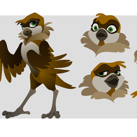 Персонаж воробей