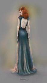 Бутылочное платье