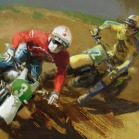 По вертикальной стенке, стоя на ногах!