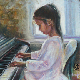 Полина за фортепиано