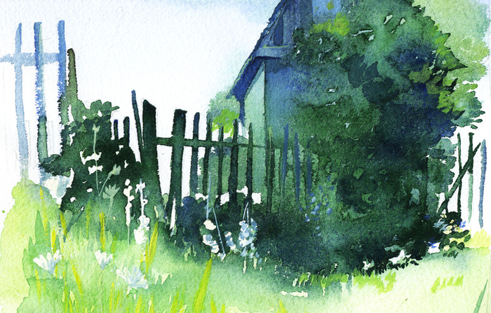 Голубой домик. 