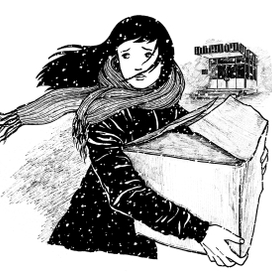 Иллюстрация для романа Дэвида Алмонда "Небоглазка"