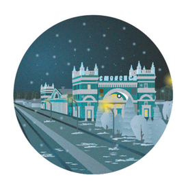 Смоленск. Волзал. Зима.