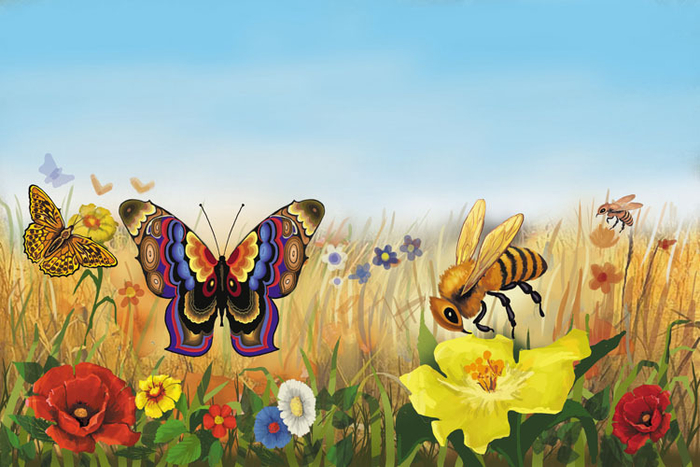 Бабочка пчела