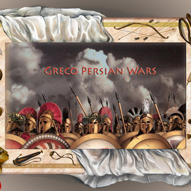 Греко-персидские войны. Иллюстрация для сайта www.libraryofbattles.com