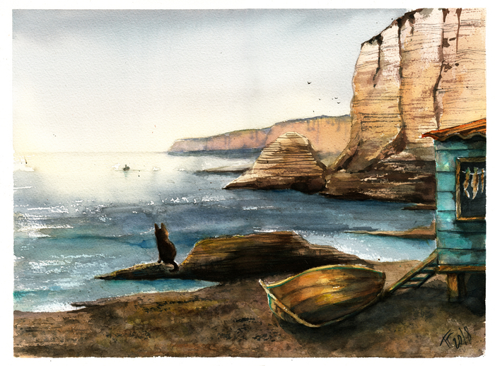 Котик ждет, ждет котик