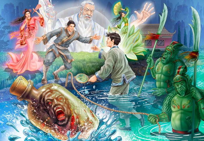 Ni-Muei Korean fairy tale spread