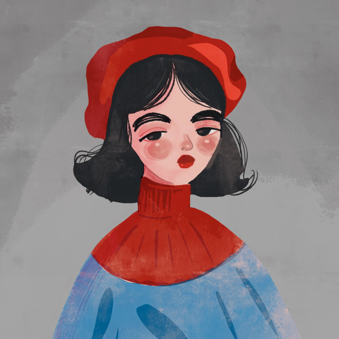 Портрет девочки. Винтажный портрет