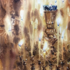 У подсвечника