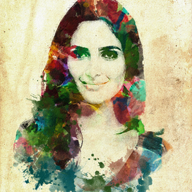 Цифровой портрет по фото в акварельном стиле