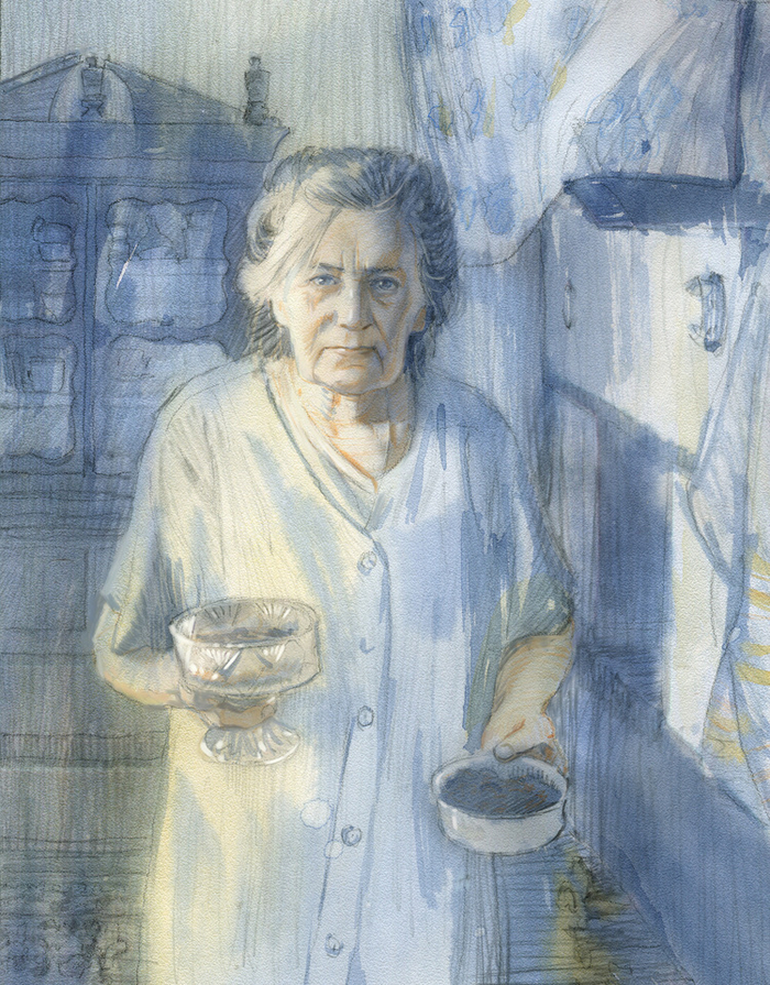 Три иллюстрации к рассказу "Гость"