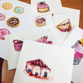 Акварельные сладости