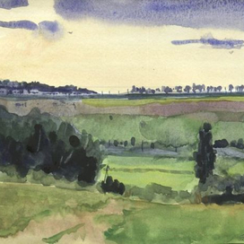 Дорога в полях