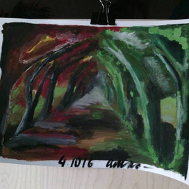 Аллея в осени