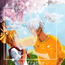 Арт в стиле аниме