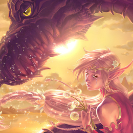 Эльфийка и дракон