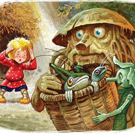 ИИлл. стр-62. Т.Александрова "Домовёнок Кузька"