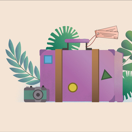 Вектор чемодан 