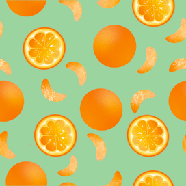 Апельсиновый принт