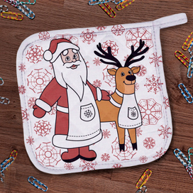 Иллюстрация для кухонной прихватки