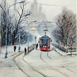 Москва зимой 