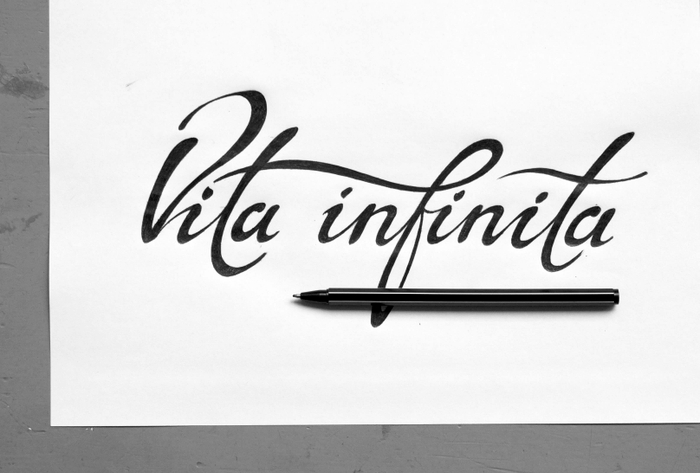 леттеринг "Вита Инфинита"
