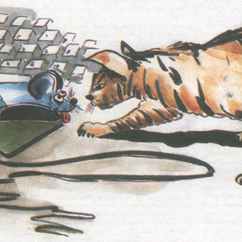 Иллюстрация в журнал "Компьютер Price"