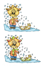 жираф "зима"