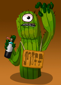 граффити кактус