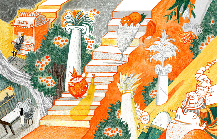 Иллюстрация к сказке Анны Никольской "Человек-Мандарин"