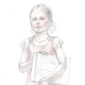 Евгений Шварц "Первоклассница", иллюстрация