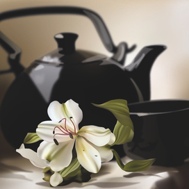 Натюрморт с цветком