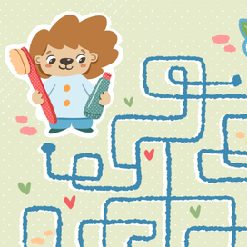 Детская игра - лабиринт для стоматологии