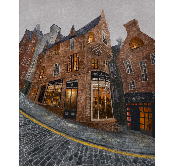 Иллюстрация для серии открыток. The best brooms