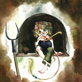 Лизун. Домашний дух.